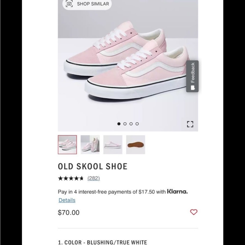 Vans old skool pink